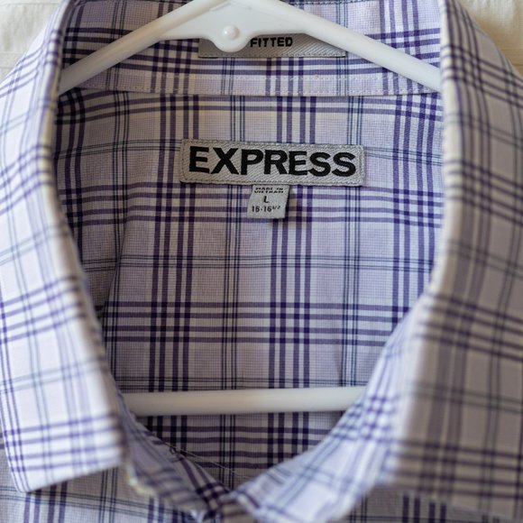 Express Dress Shirt Button Snap Shirt Long Sleeve Button Up - Picture 8 of 9
